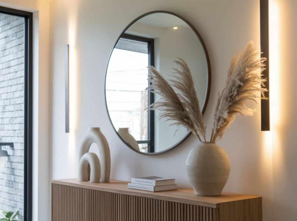 چگونه با آینه دکوراسیون مینیمال را بزرگ‌ تر و روشن‌ تر کنیم؟