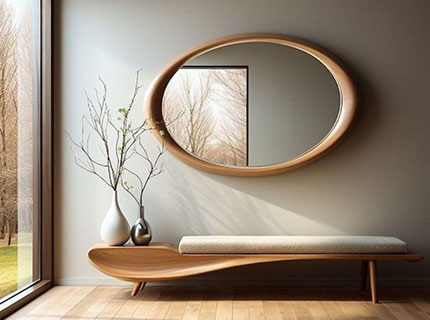 چگونه با آینه دکوراسیون مینیمال را بزرگ‌ تر و روشن‌ تر کنیم؟